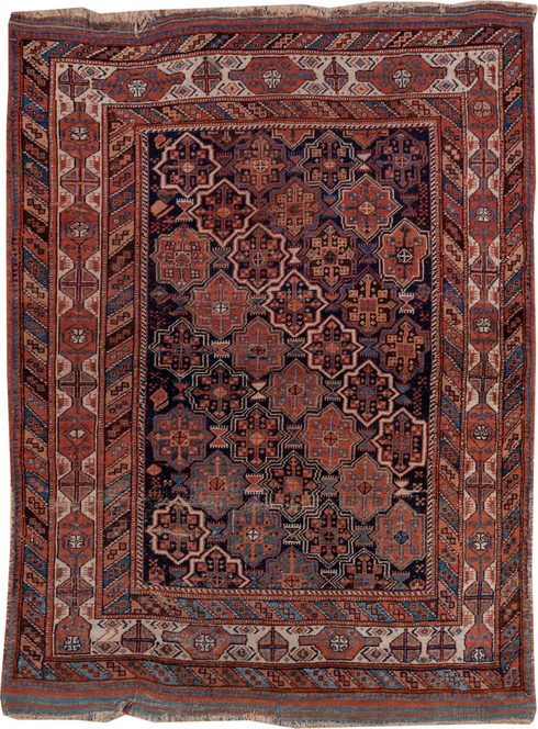 Antique Afshar Area Rug (4' x 6')